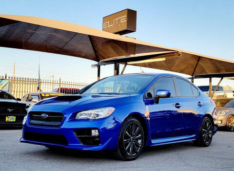 2016 Subaru WRX for sale at Elite Motors in El Paso TX