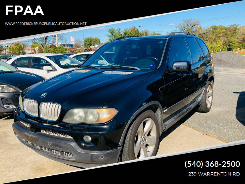 2004 BMW X5 for sale at FPAA in Fredericksburg VA