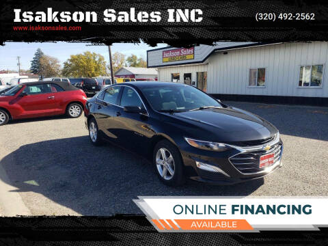 2020 Chevrolet Malibu for sale at Isakson Sales INC in Waite Park MN