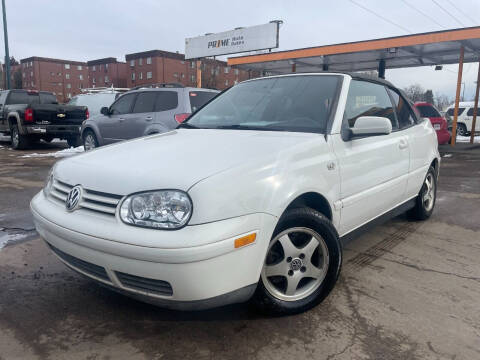 2002 Volkswagen Cabrio for sale at PR1ME Auto Sales in Denver CO