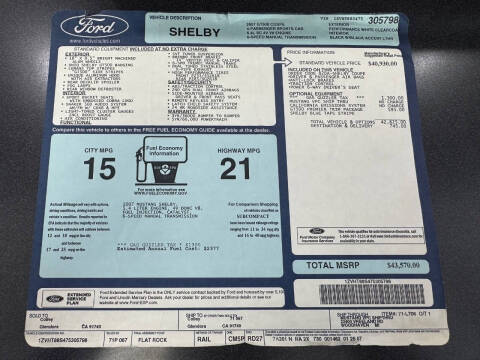 2007 Ford Shelby GT500