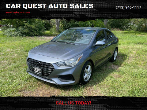 2018 Hyundai Accent for sale at CAR QUEST AUTO SALES in Houston TX