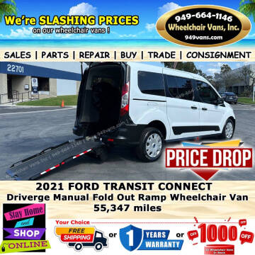 2021 Ford Transit Connect for sale at Wheelchair Vans Inc in Laguna Hills CA