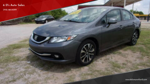 2013 Honda Civic for sale at 6 D's Auto Sales in Mannford OK