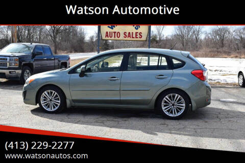 2014 Subaru Impreza for sale at Watson Automotive in Sheffield MA