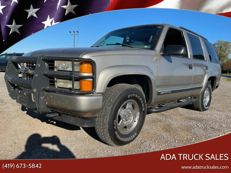 2000 Chevrolet Tahoe for sale at Ada Truck Sales in Ada OH