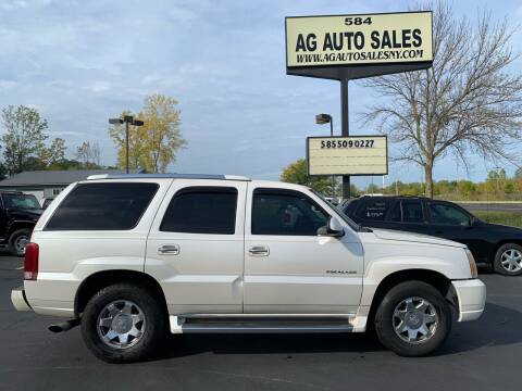 2004 Cadillac Escalade for sale at AG Auto Sales in Ontario NY
