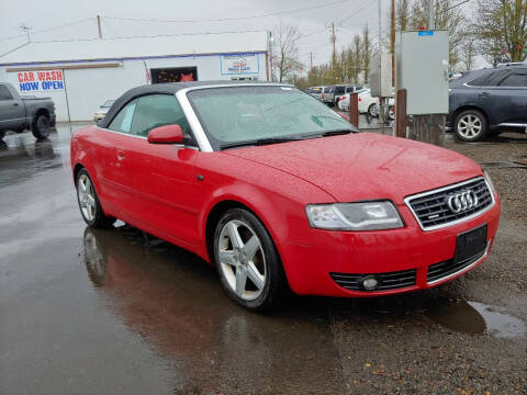 2004 Audi A4 for sale at M AND S CAR SALES LLC in Independence OR