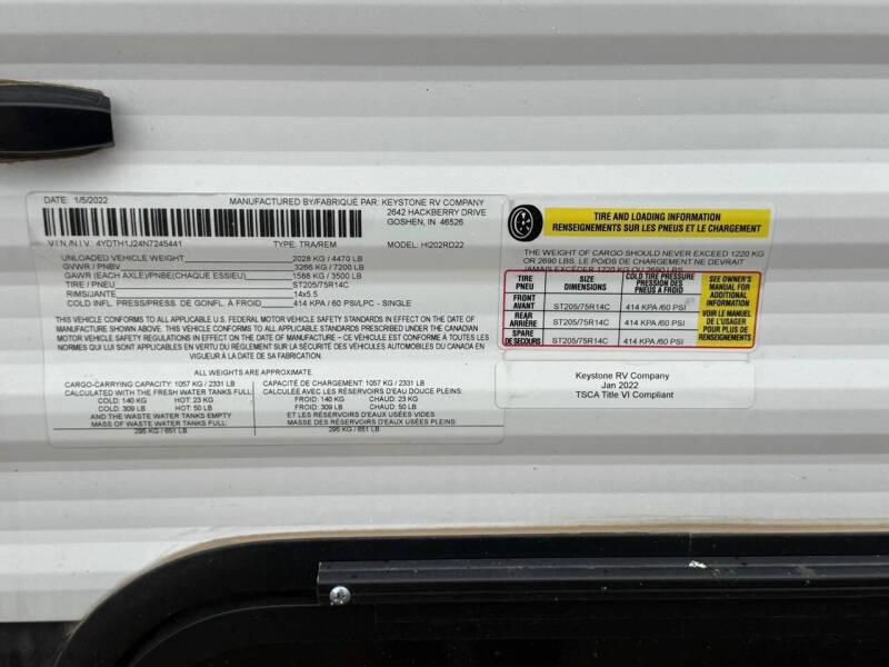 2022 Keystone RV Hideout