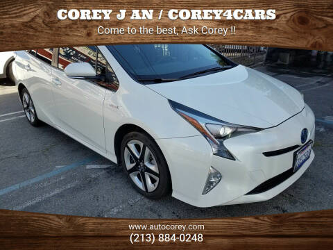 2016 Toyota Prius for sale at WWW.COREY4CARS.COM / COREY J AN in Los Angeles CA