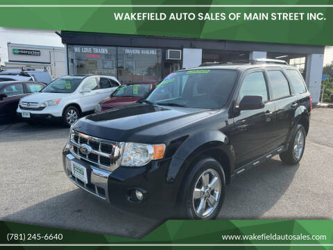 2012 Ford Escape for sale at Wakefield Auto Sales of Main Street Inc. in Wakefield MA