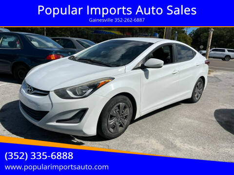 2016 Hyundai Elantra for sale at Popular Imports Auto Sales in Gainesville FL