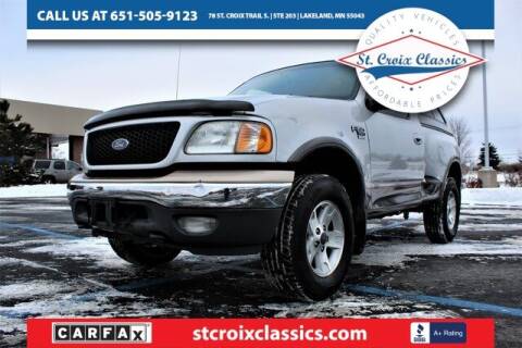 2002 Ford F-150 for sale at St. Croix Classics in Lakeland MN