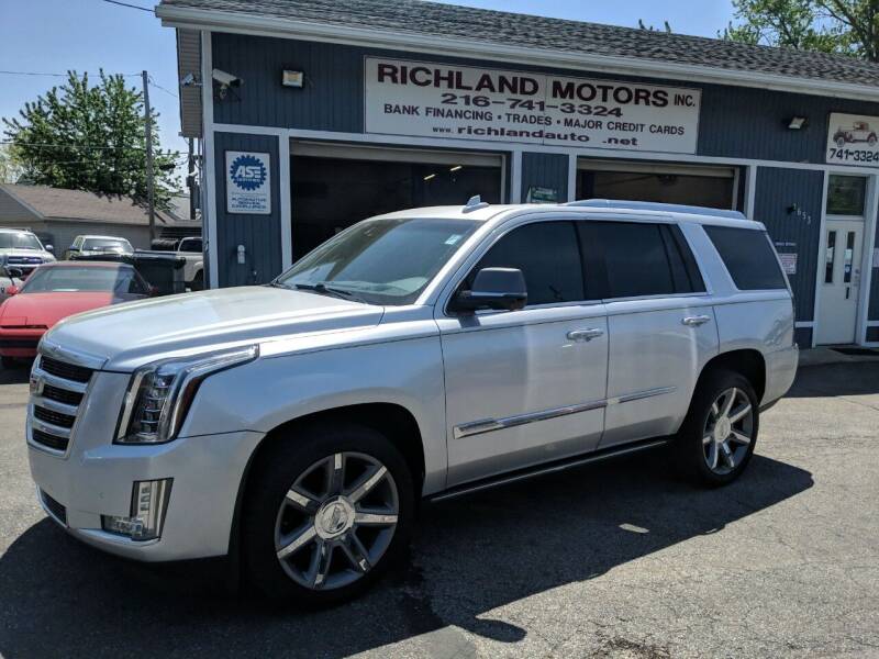 2016 Cadillac Escalade for sale at Richland Motors in Cleveland OH
