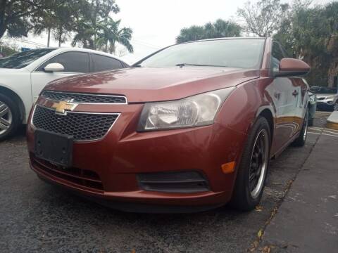 2012 Chevrolet Cruze for sale at Blue Lagoon Auto Sales in Plantation FL