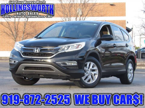 2016 Honda CR-V for sale at Hollingsworth Auto Sales in Raleigh NC