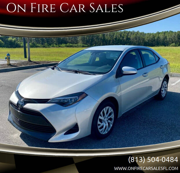 2018 Toyota Corolla for sale at On Fire Car Sales in Tampa FL