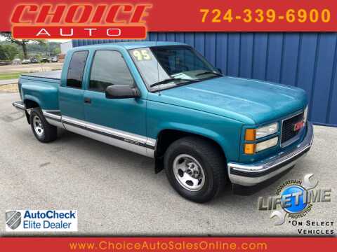 1995 GMC Sierra 1500 for sale at CHOICE AUTO SALES in Murrysville PA