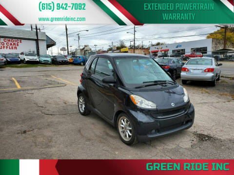 2010 Smart fortwo for sale at Green Ride Inc in Nashville TN