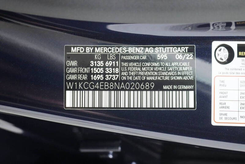 2022 Mercedes-Benz EQS EQS 580 4MATIC