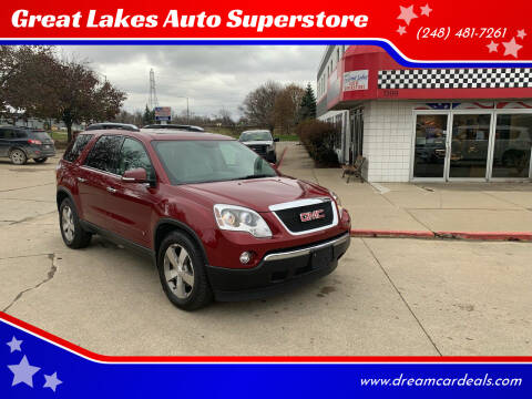 2009 GMC Acadia for sale at Great Lakes Auto Superstore in Waterford Township MI