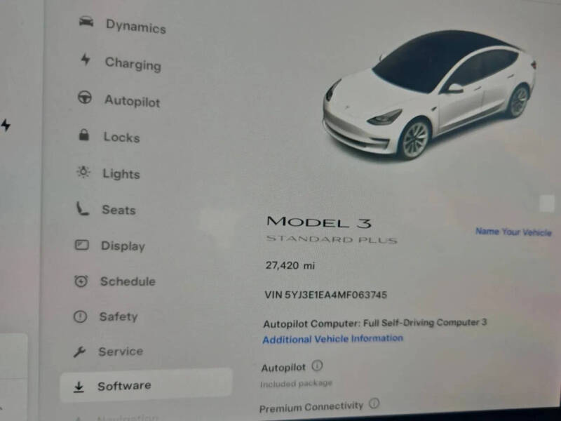 2021 Tesla Model 3 Standard Range Plus