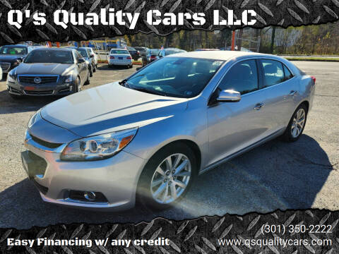 2016 Chevrolet Malibu Limited for sale at Q's Quality Cars LLC in Capitol Heights MD