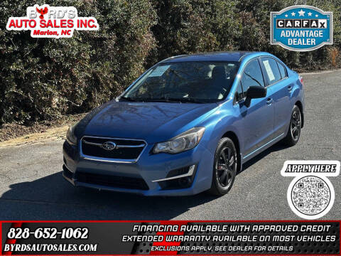2016 Subaru Impreza for sale at Byrds Auto Sales in Marion NC
