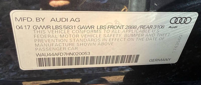 2017 Audi A8 L 3.0T quattro