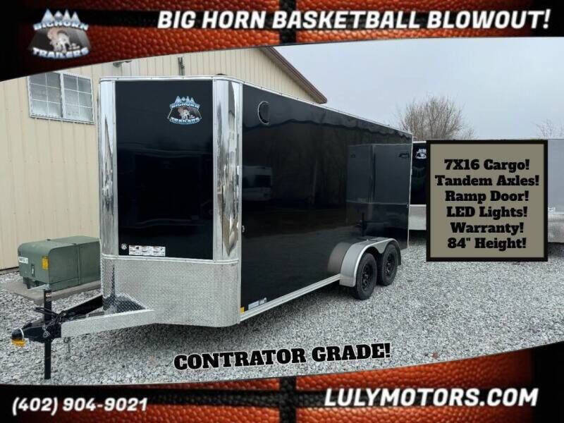 2025 R&M 7x16 V-Nose Enclosed Cargo for sale at Luly Motors-Trailers in Lincoln NE