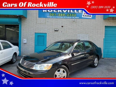 2004 Toyota Avalon for sale at Cars Of Rockville in Rockville MD