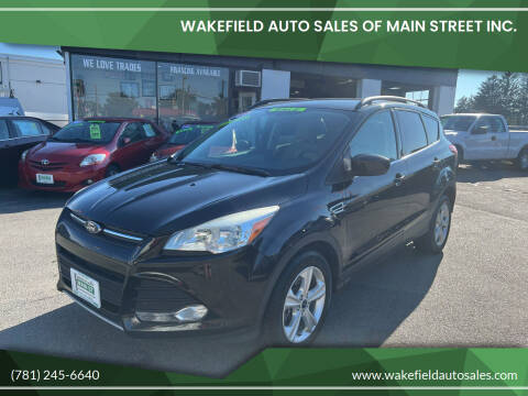 2015 Ford Escape for sale at Wakefield Auto Sales of Main Street Inc. in Wakefield MA