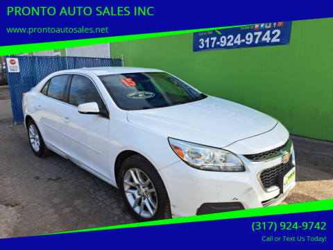 2015 Chevrolet Malibu for sale at PRONTO AUTO SALES INC in Indianapolis IN