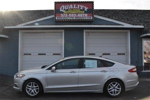 2013 Ford Fusion for sale at Quality Pre-Owned Automotive in Cuba MO