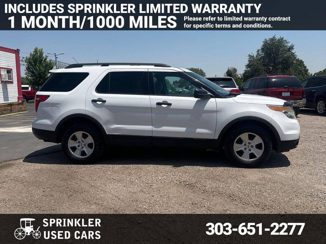 White 2013 Ford Explorer Base AWD Base 4dr SUV 1