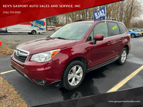 2015 Subaru Forester for sale at KEV'S GASPORT AUTO SALES AND SERVICE, INC in Gasport NY