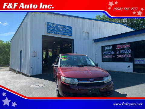 2003 Saturn Ion for sale at F&F Auto Inc. in West Bridgewater MA