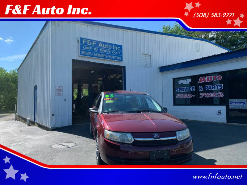 2003 Saturn Ion for sale at F&F Auto Inc. in West Bridgewater MA