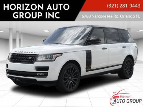 2015 Land Rover Range Rover for sale at HORIZON AUTO GROUP INC in Orlando FL