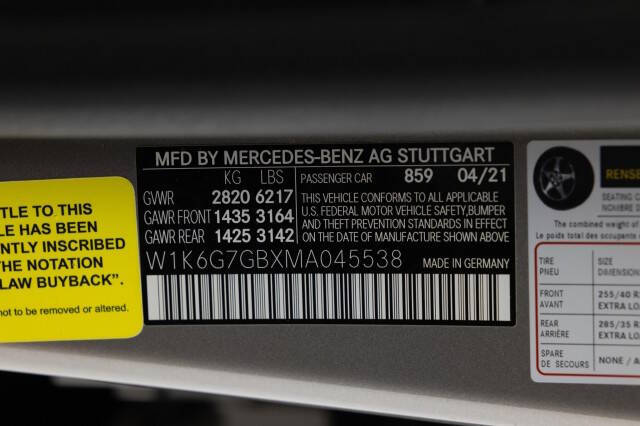 2021 Mercedes-Benz S-Class S 580 4MATIC