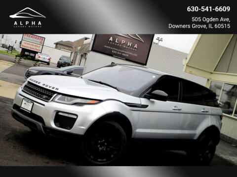 2018 Land Rover Range Rover Evoque for sale at Alpha Luxury Motors in Downers Grove IL