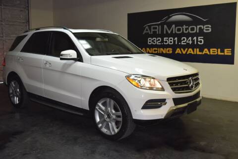 2015 Mercedes-Benz M-Class for sale at ARI Motors in Houston TX