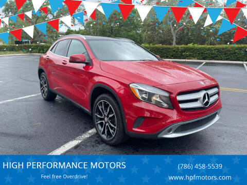 2017 Mercedes-Benz GLA for sale at HIGH PERFORMANCE MOTORS in Hollywood FL
