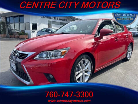 2014 Lexus CT 200h for sale at Centre City Motors in Escondido CA