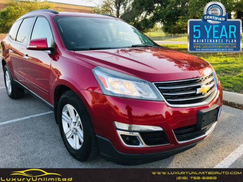 2013 Chevrolet Traverse for sale at LUXURY UNLIMITED AUTO SALES in San Antonio TX