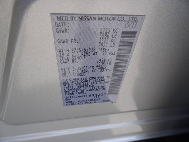 2014 Nissan Pathfinder S