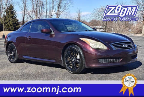 2010 Infiniti G37 Convertible for sale at Zoom Auto Group in Parsippany NJ