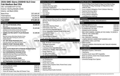 2026 GMC Sierra 2500HD