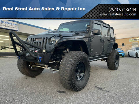 2017 Jeep Wrangler Unlimited for sale at Real Steal Auto Sales & Repair Inc in Gastonia NC