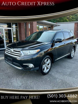 2013 Toyota Highlander for sale at Auto Credit Xpress in Benton AR
